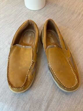 Reel Legends Men's Slip-On Loafers in Tan Brown